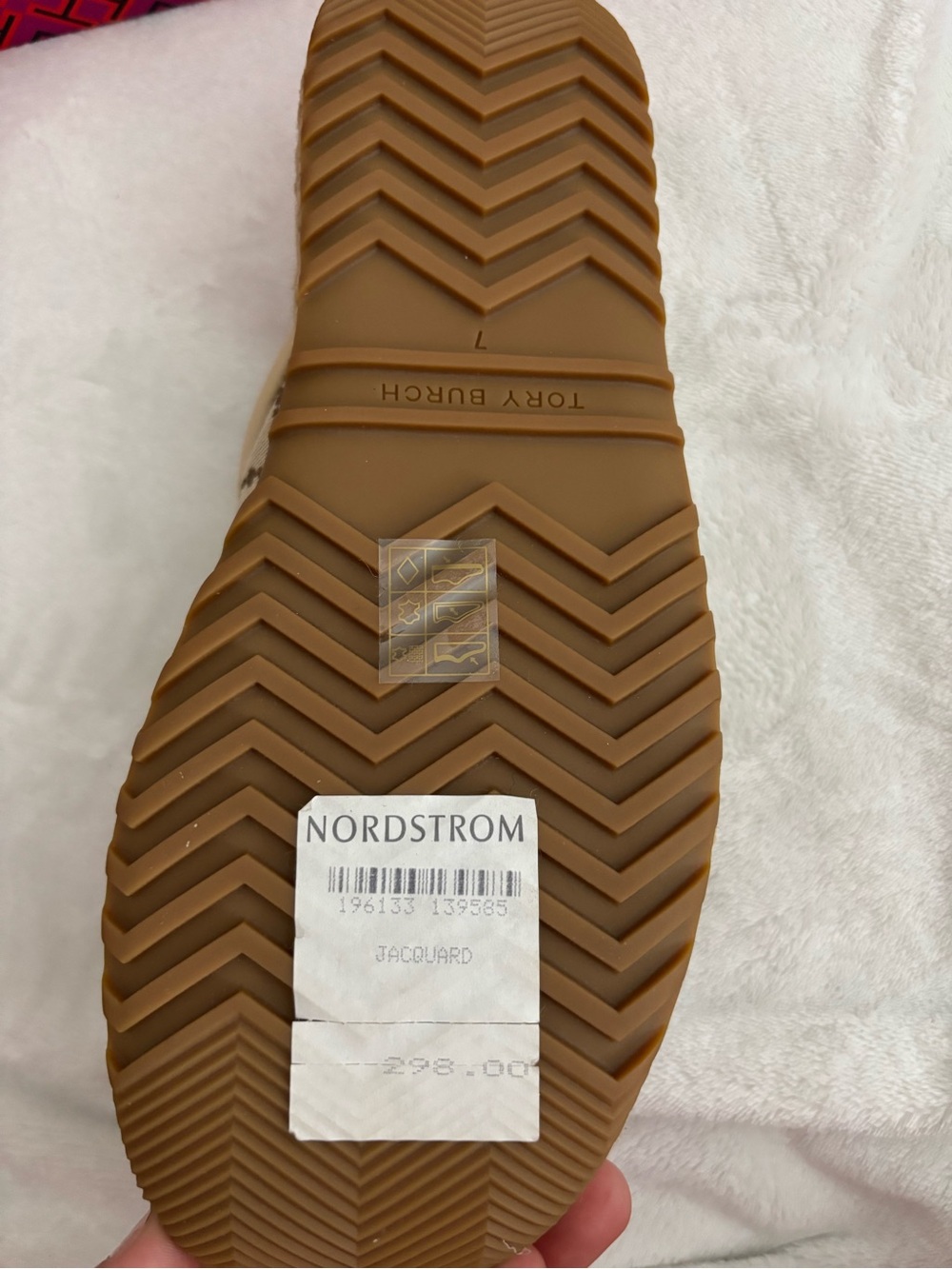 Tory Burch Beige Monogram Espadrille Slide Sandals - Picture 4 of 8